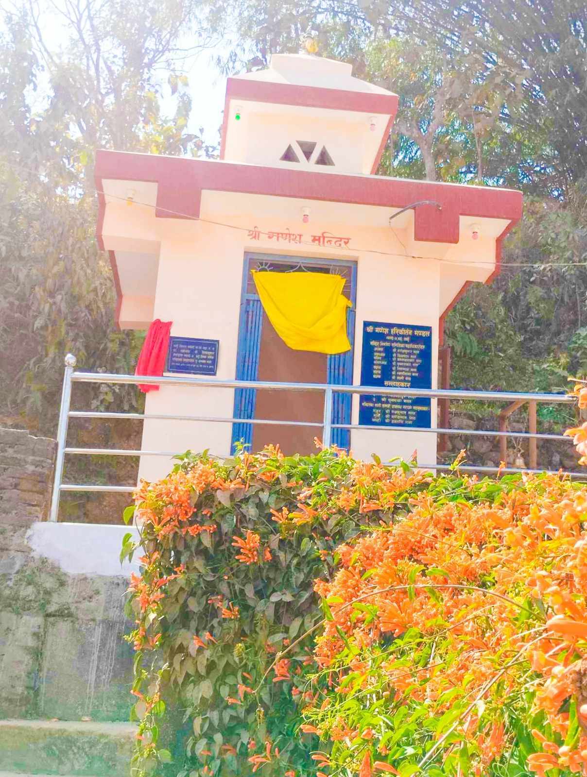 वडा अध्यक्ष श्रेष्ठ द्वारा गणेश मन्दिरको उद्घाटन: