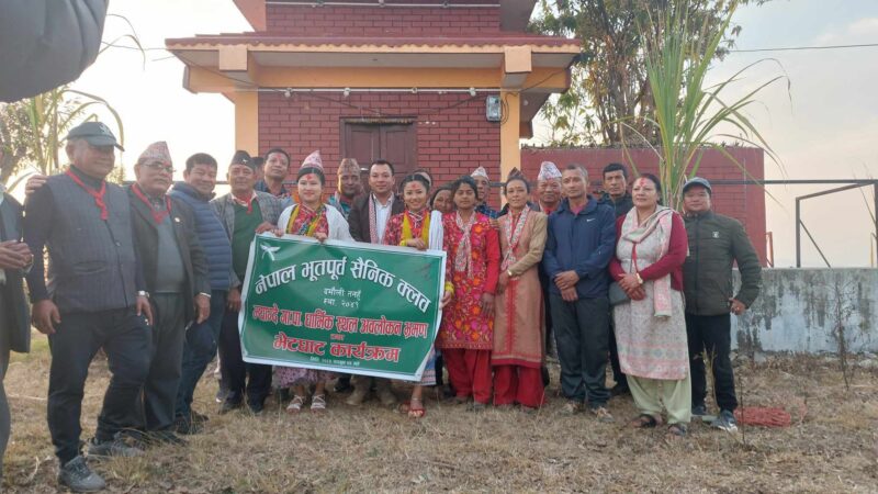 पर्यटन प्रवर्द्धनका लागि भुपु सैनिककाे टाेलि म्याग्देको छाङमा