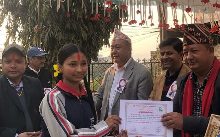 जिल्ला स्तरीय हाजिरी जवाफ प्रतियोगितामा राधा मावि प्रथम: