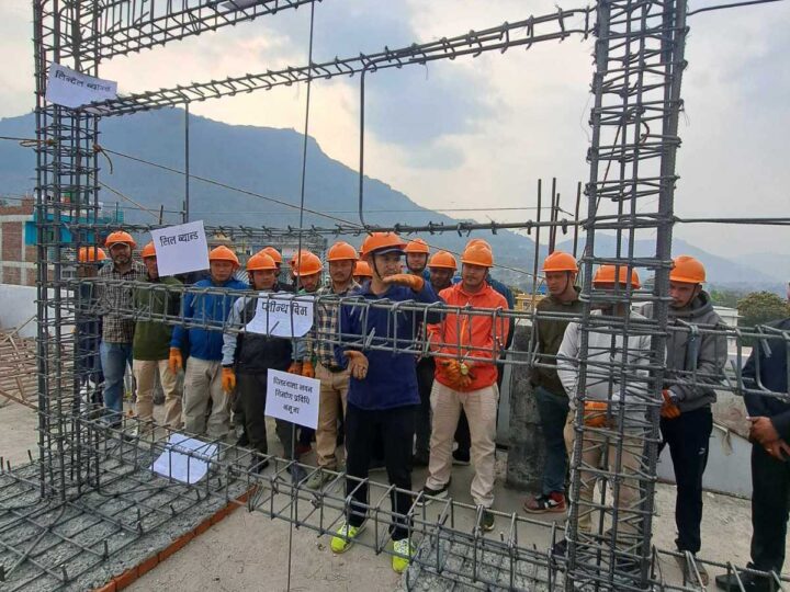 व्यासले दियो भुकम्प प्रतिरोधी तालिम