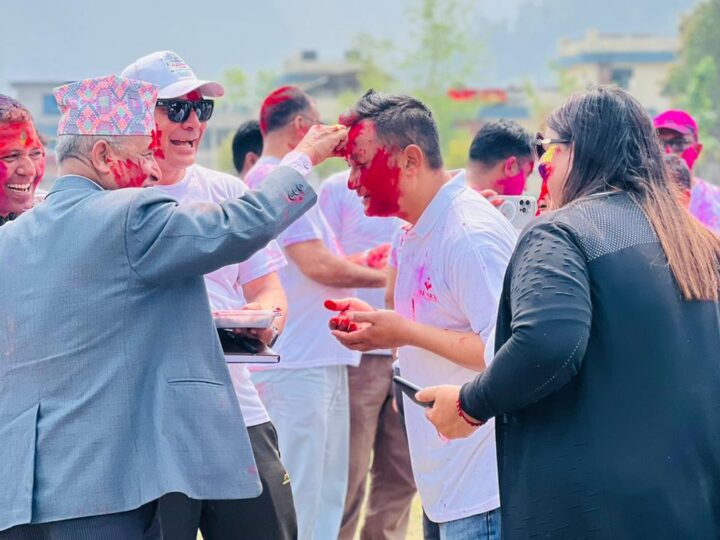 दमाैली इकाईकाे हाेली विशेष कार्यक्रमकाे व्यास नगरप्रमुख न्याैपाने द्वारा उद्घाटन: