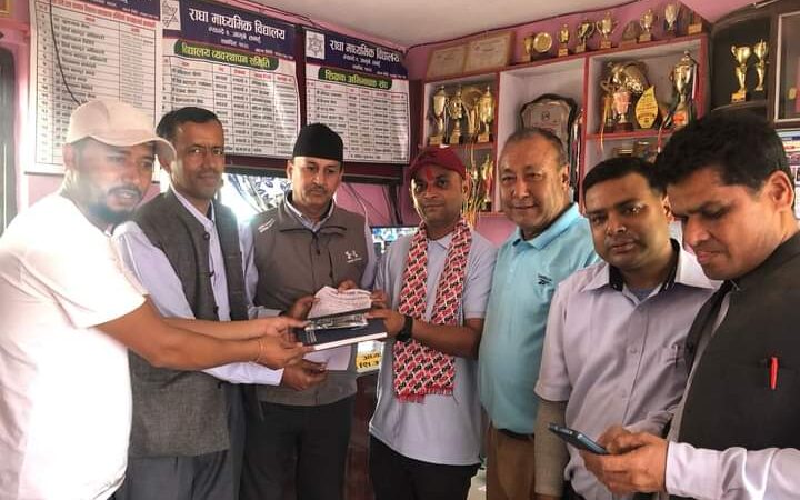 राधा मावि शिक्षक अभिभावक संघको अध्यक्षमा पुनःरानाभाट