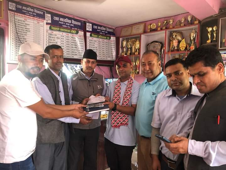 राधा मावि शिक्षक अभिभावक संघको अध्यक्षमा पुनःरानाभाट
