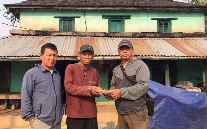 म्याग्देका क्यान्सर पीडित थापालाई मगर संघ युएई द्वारा ६३ हजार सहयोग