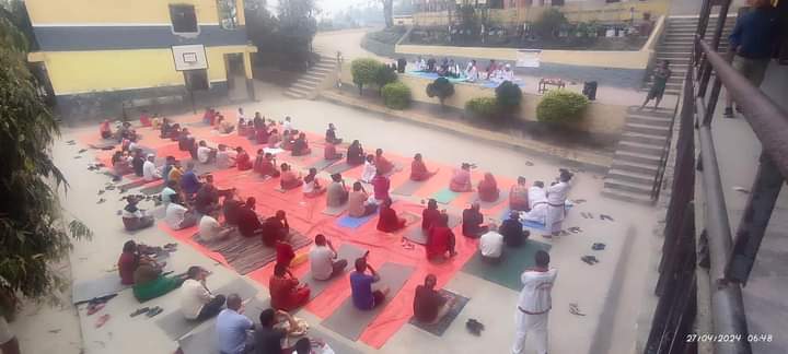 जामुनेमा आजवाट निशुल्क पतञ्जली याेग शिविर