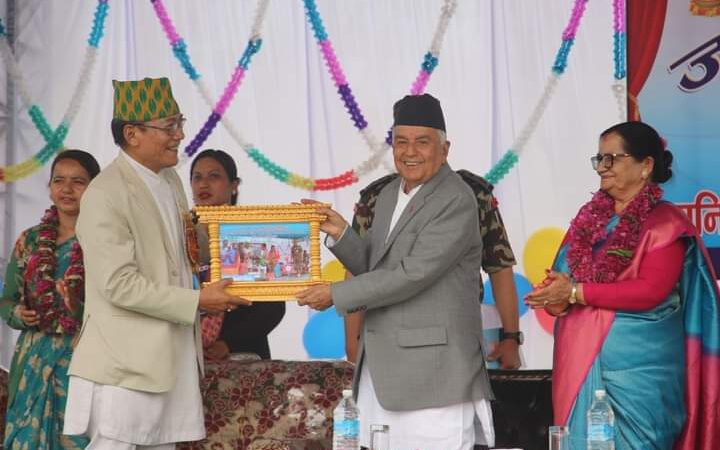 जनज्योती क्याम्पस प्रशासनिक तथा पुस्तकालय भवनकाे राष्ट्रपति पाैडेल द्वारा उद्घाटन:
