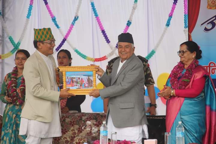 जनज्योती क्याम्पस प्रशासनिक तथा पुस्तकालय भवनकाे राष्ट्रपति पाैडेल द्वारा उद्घाटन: