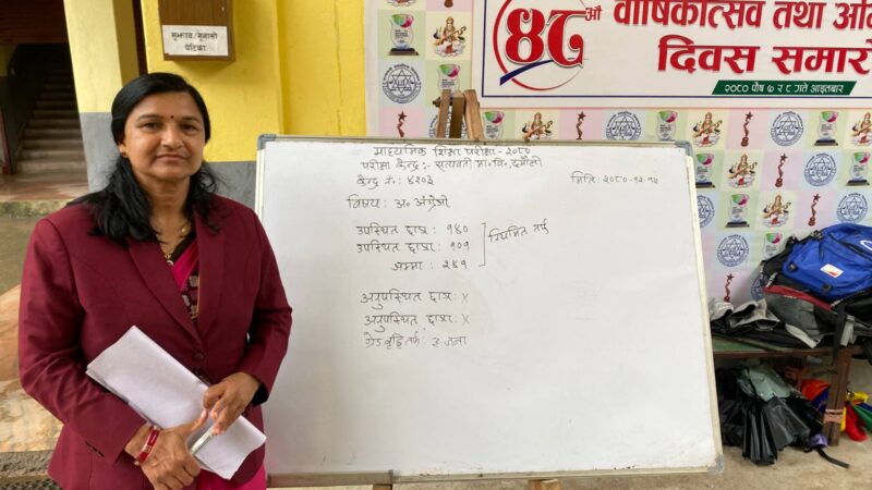 एसईई परीक्षामा तनहुँमा एक जना मात्रै महिला केन्द्रादक्ष: