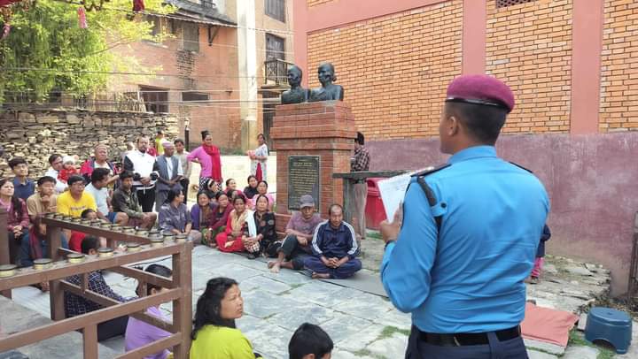 बन्दीपुर प्रहरी द्वारा लागूऔषध दुर्व्यसनी विरुद्ध चेतनामूलक कार्यक्रम: