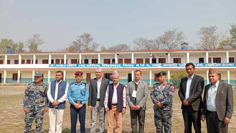 प्रमुख जिल्ला अधिकारी गाैतमकाे टाेलि द्वारा राष्ट्रपति आउने ठाउँमा अनुगमन: