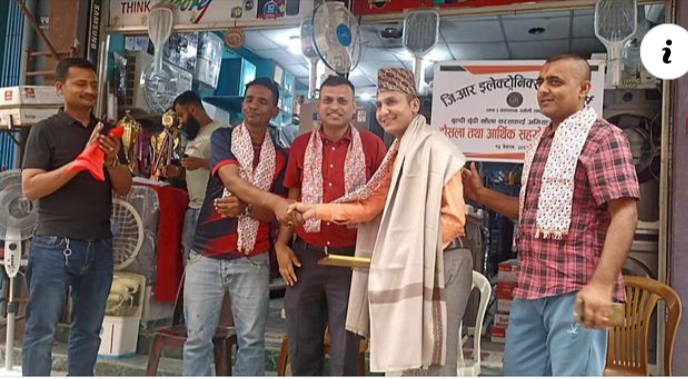 जिआर इलेक्ट्रोनिक्स द्वारा गफारकाे अभियानलाई सहयोग