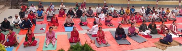 बुधबारदेखि अनशन चाैतारी खुल्ला चाैरमा योग विज्ञान शिविर हुने