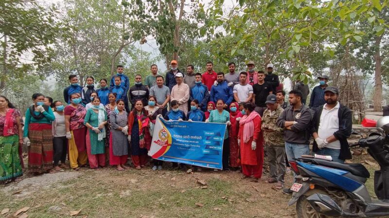 व्यास ३ द्वारा सेतीमादी सामुदायिक वन क्षेत्रमा सरसफाइ