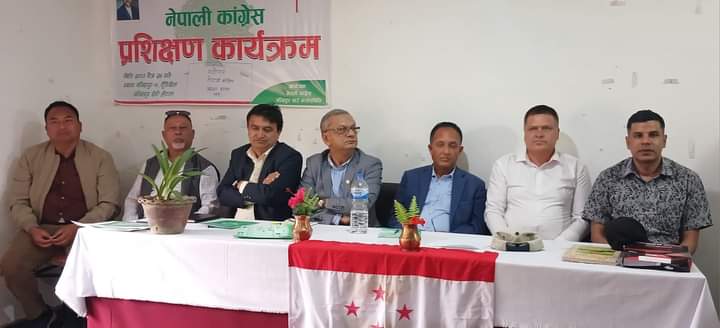 बन्दिपुरमा नेपाली काँग्रेस तनहुँकाे प्रशिक्षण कार्यक्रम सम्पन्न:
