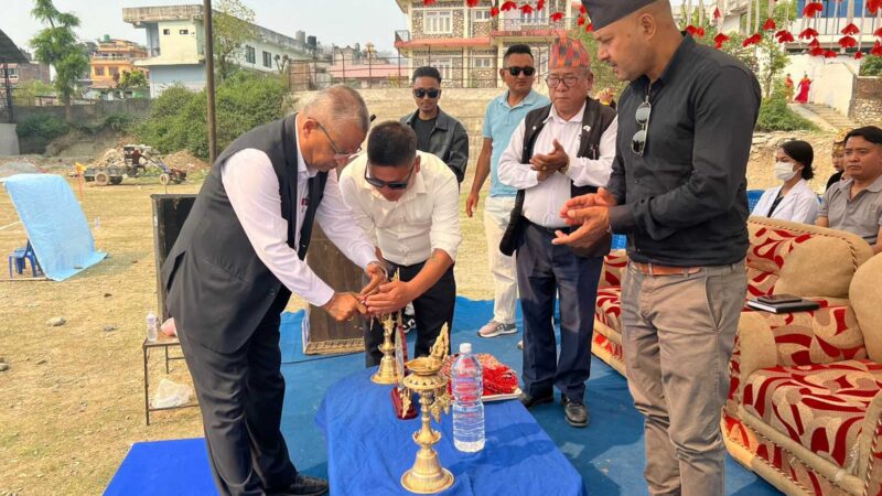 प्रथम दमाैली च्याम्पियन्स कप फुटबल प्रतियोगिताकाे नगरप्रमुख न्याैपाने द्वारा उद्घाटन:
