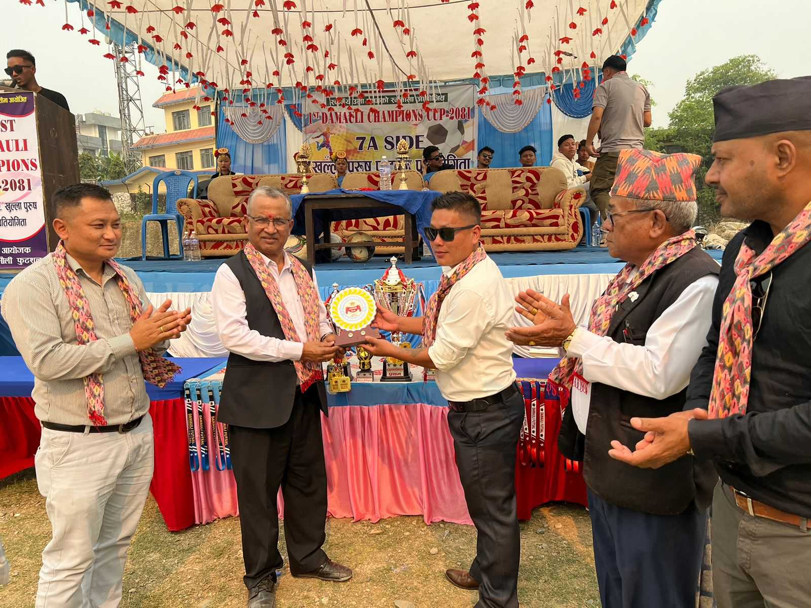 प्रथम दमाैली च्याम्पियन्स कप फुटबलकाे दाेस्राे दिन ७ खेल सम्पन्न: