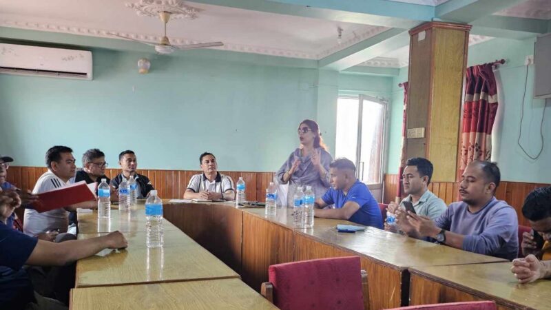 दमाैली इकाई द्वारा शुभकामना आदानप्रदान एवम् क्यालेन्डर विमाेचन: