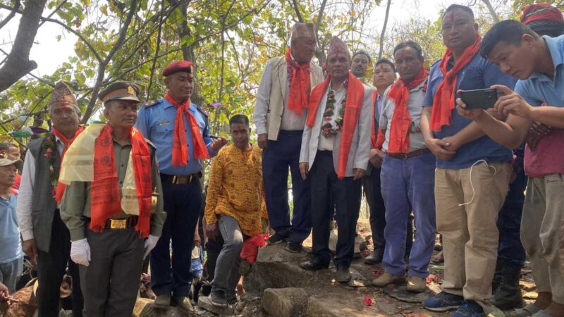 मुकुन्देश्वरी मन्दिर निर्माणमा जुट्दै स्थानीय: