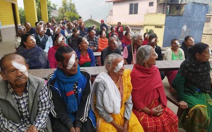 म्याग्देमा १२४ जनाकाे मोतियाविन्दुको शल्यक्रिया