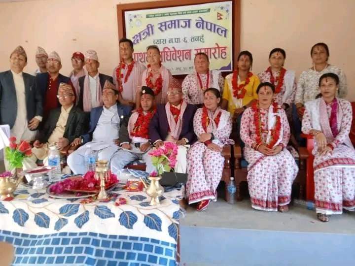 क्षत्री समाज व्यास ६ काे अध्यक्षमा केसी
