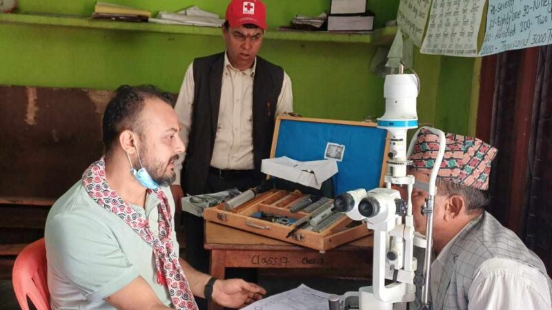 पराशर मावि मा भएको  नि:शुल्क आँखा तथा दन्त परीक्षण शिविर बाट ३१० जना लाभान्वित 
