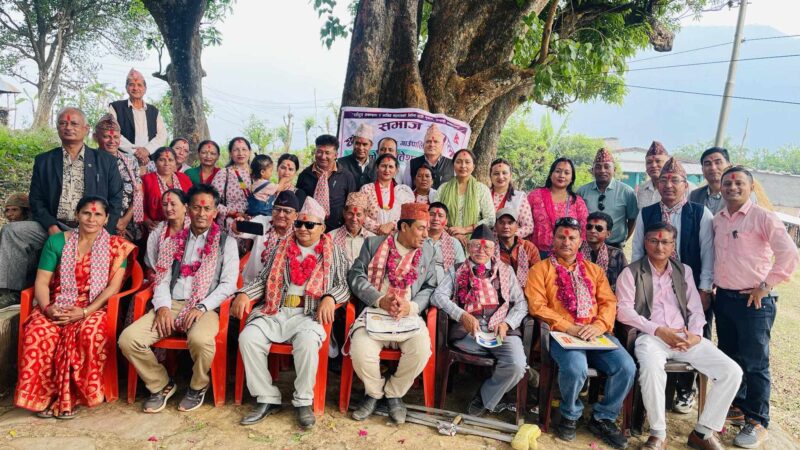 क्षत्री समाज वन्दीपुरकाे अध्यक्षमा कृष्णबहादुर