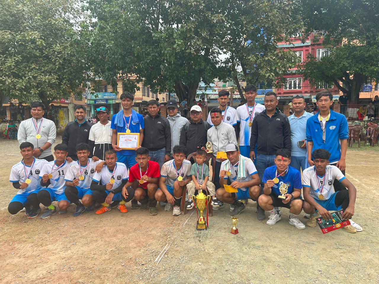 अन्तरपालिका भलिबल प्रतियोगिताकाे उपाधि शुक्लागण्डकीलाइ