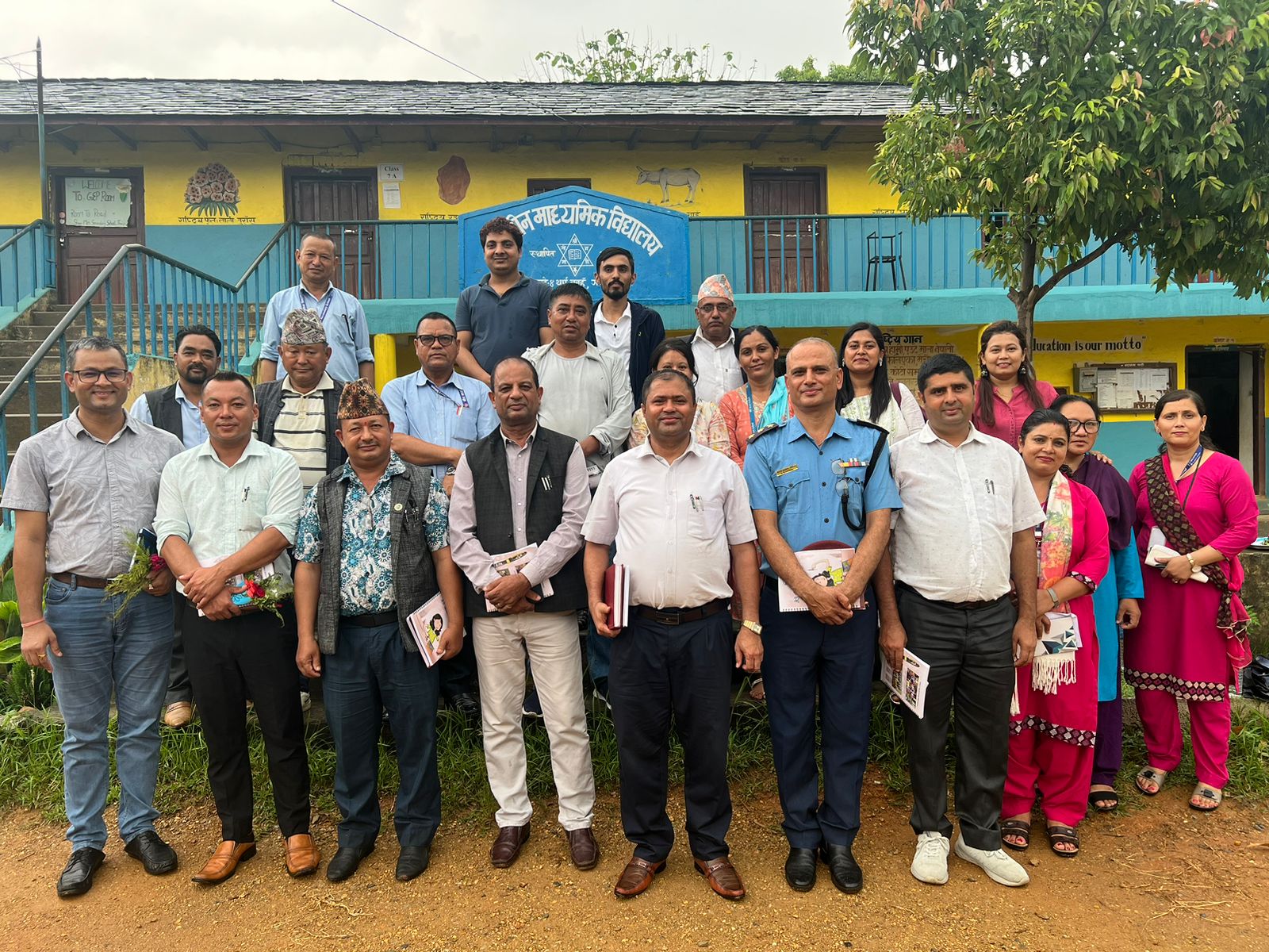 तनहुँकाे मीन माविमा सञ्चालित बालिका शिक्षा कार्यक्रममा संयुक्त अनुगमन भ्रमण