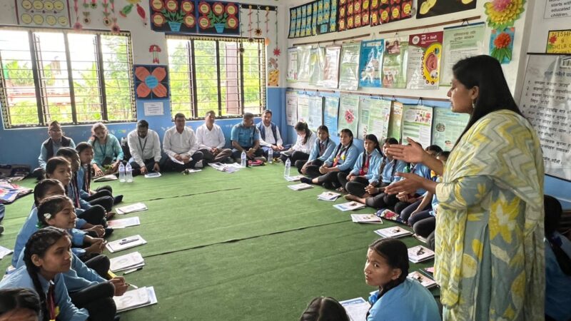 तनहुँकाे हाेरालाे माविमा सञ्चालित बालिका शिक्षा कार्यक्रममा संयुक्त अनुगमन भ्रमण