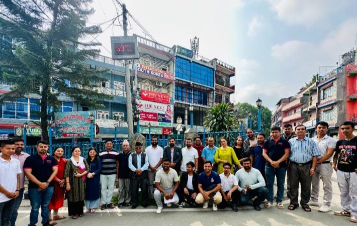 गणेशमान चाेकमा राेटर्याक्टकाे डिजिटल घडी !
