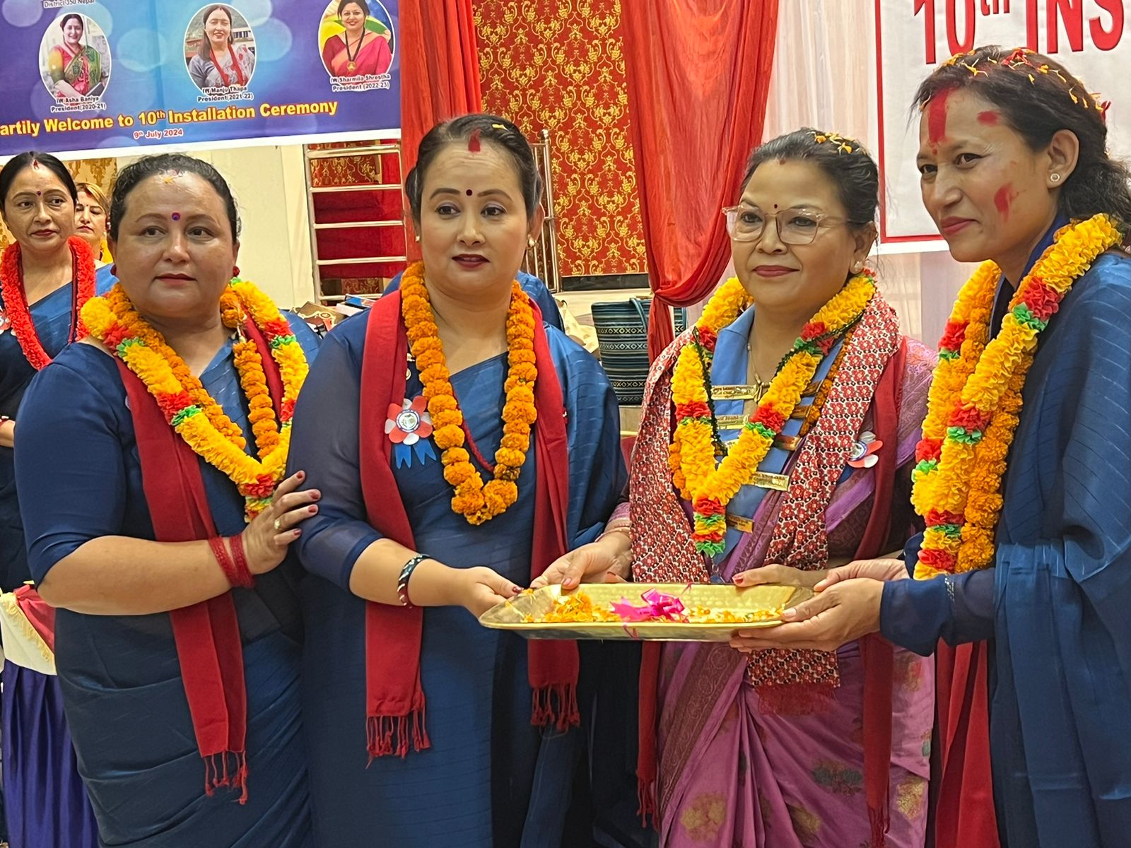 इनरव्हील क्लबकाे दसौं पदस्थापना कार्यक्रम सम्पन्न