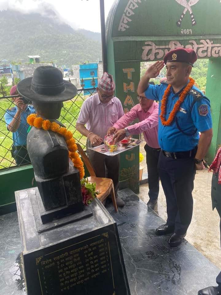 एसपी शाहीलाई भूपू सैनिक क्लवकाे स्वागत एवं सम्मान
