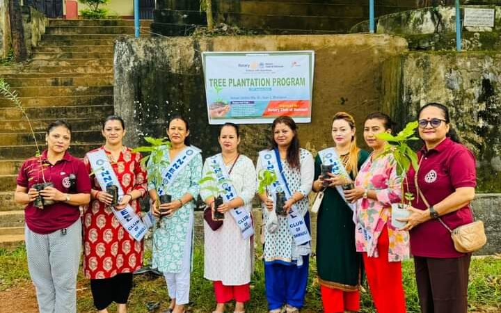 जलदेवि माविमा राेटरी क्लबकाे वृक्षारोपण