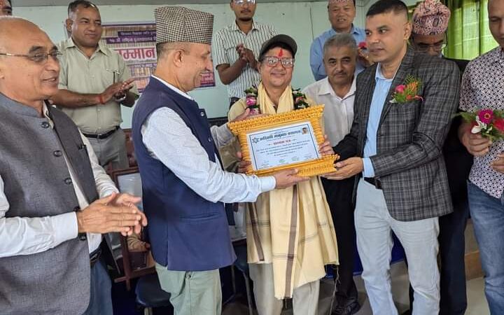 साहित्यकार सागर उदास सम्मानित