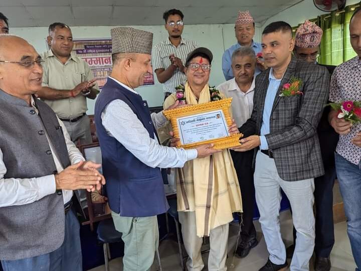 साहित्यकार सागर उदास सम्मानित