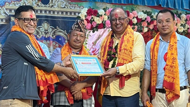 थर्पुमा भएको महायज्ञकाे तेस्रो दिनसम्ममा साँढे ११ लाख दान संकलन , आज मात्रै साँढे ४ लाख
