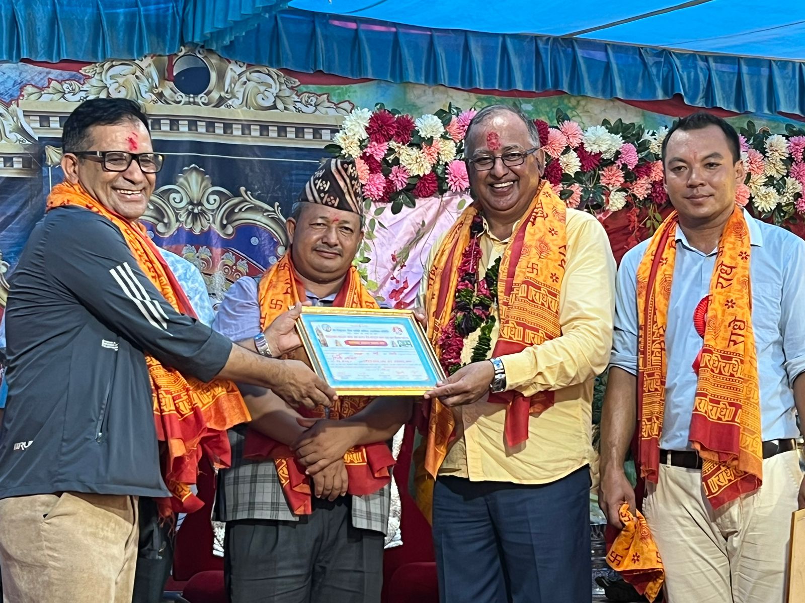 थर्पुमा भएको महायज्ञकाे तेस्रो दिनसम्ममा साँढे ११ लाख दान संकलन , आज मात्रै साँढे ४ लाख