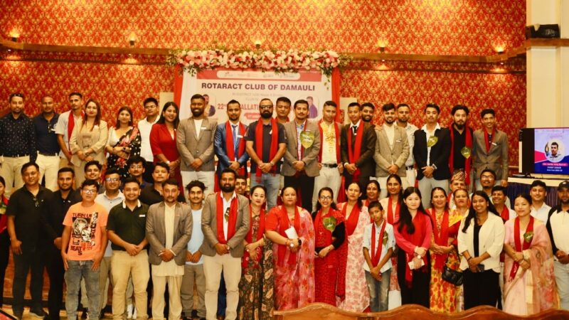 रोटर्‍याक्ट दमौलीको पदस्थापना : अध्यक्षमा रवि