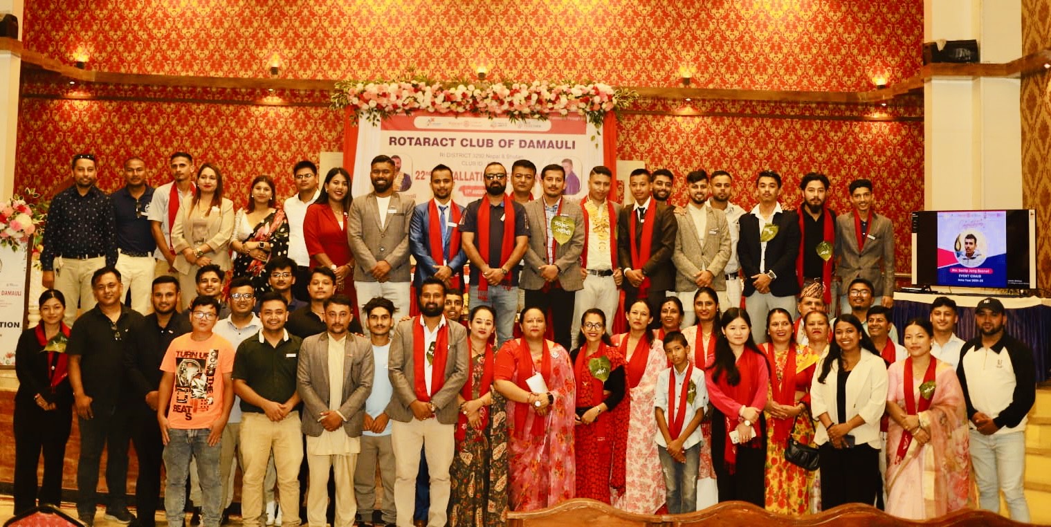 रोटर्‍याक्ट दमौलीको पदस्थापना : अध्यक्षमा रवि