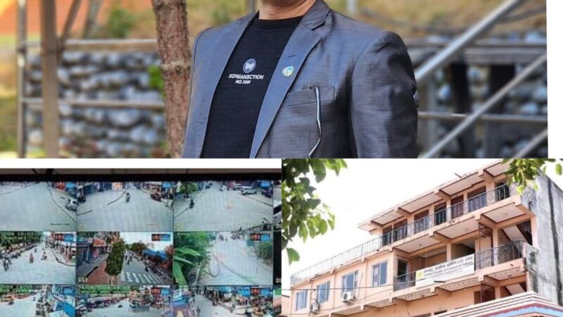 सभापति मल्लकाे सक्रियतामा दमाैली बजारमा सिसि क्यामरा जडान