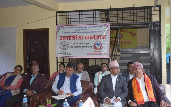 ढाेरवाराही मन्दिरमा संस्कृती पर्यटन तथा नागरिक उड्यन मन्त्री पाण्डे