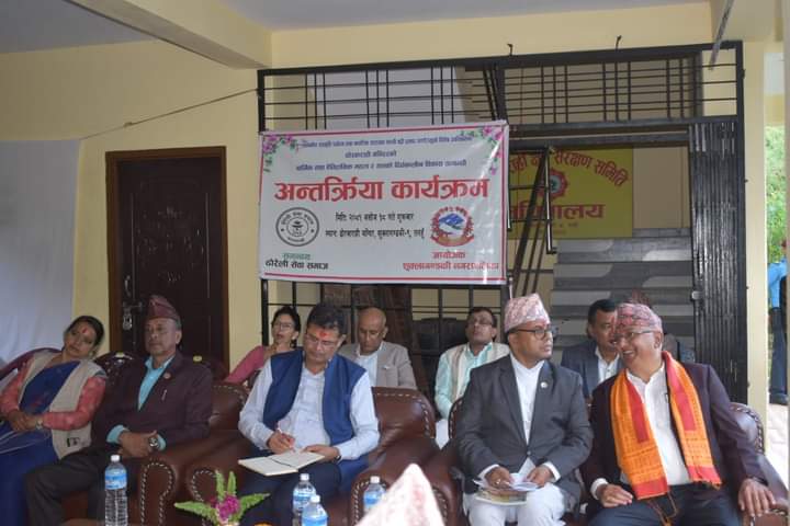 ढाेरवाराही मन्दिरमा संस्कृती पर्यटन तथा नागरिक उड्यन मन्त्री पाण्डे