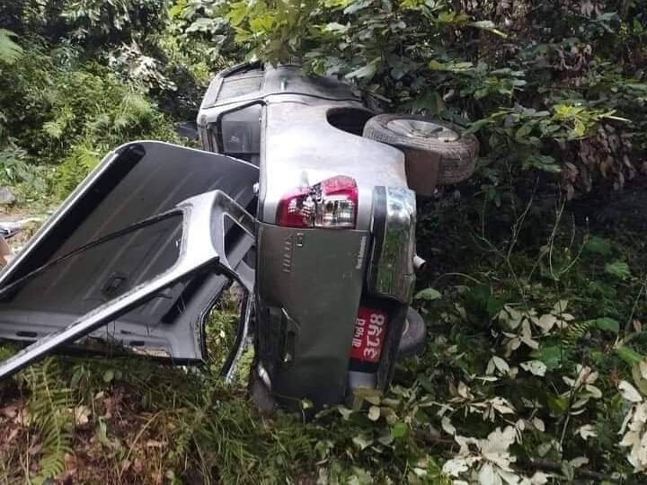 काठमाडौं बाट लमजुङ आउँदै गरेको गाडी नुवाकोटमा दुर्घटना हुँदा तनहुँका खनालको मृत्यु
