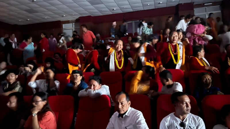 तनहुँकाे भिमाद र दमाैलीमा चलचित्र “दिलसरा” हेर्नेकाे भिड