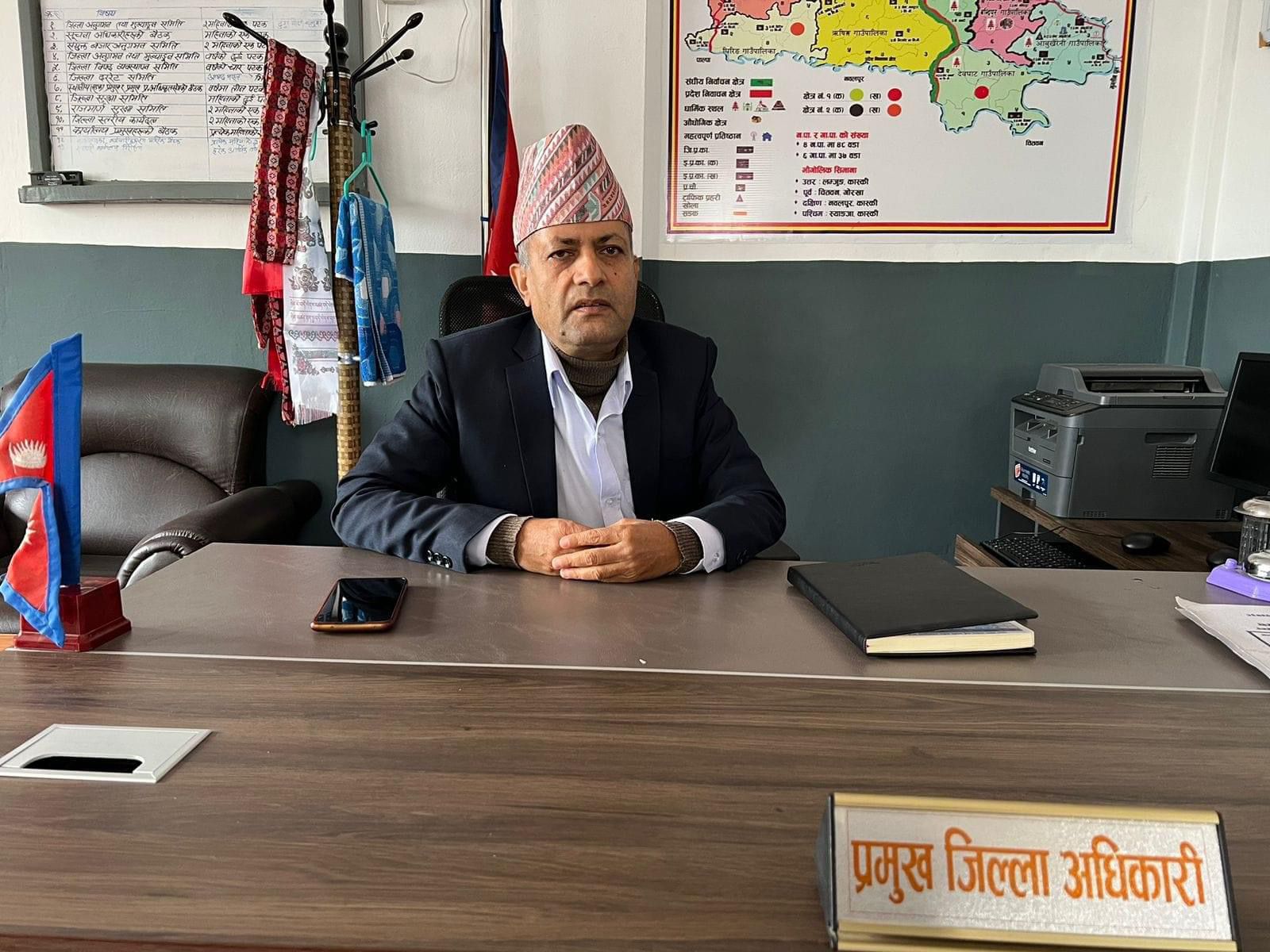 विवाद रहित ११ महिने उत्कृष्ट कार्यकालका साथ तनहुँबाट सरूवा भए सिडीयाे गाैतम