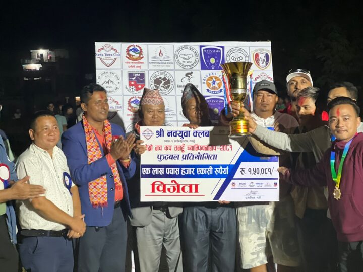 नवकप फुटबलको उपाधि दाेभान युवा क्लव भादगाउँलाइ