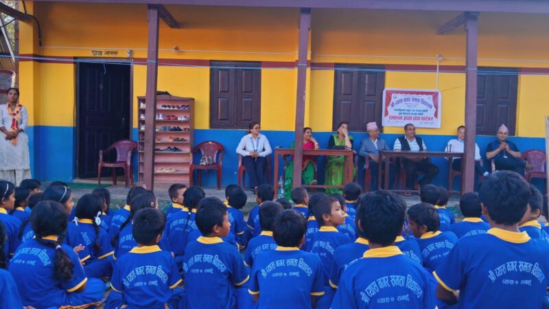 व्यास नगर समता विद्यालयमा शुभकामना आदानप्रदान कार्यक्रम सम्पन्न
