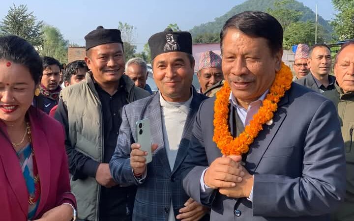 नयाँ शहर आयोजना कार्यालय डूम्रे भन्सारको एकीकृत सरकारी भवनको उपप्रधानमन्त्री सिंह द्वारा उद्घाटन