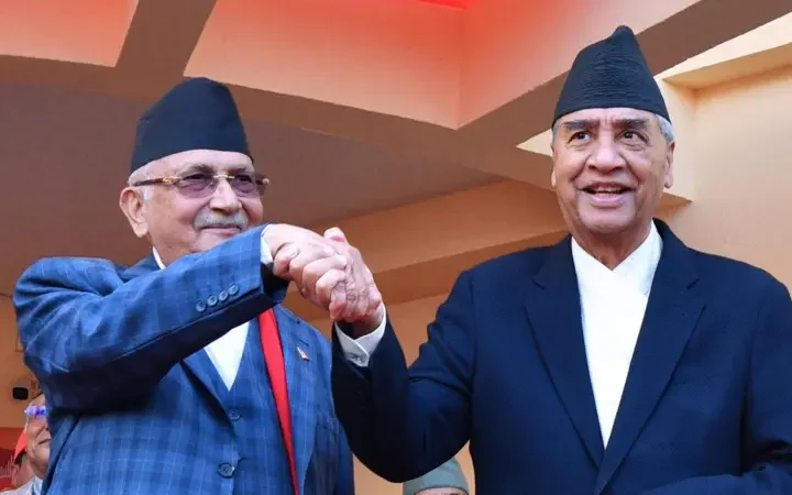 तेस्रो दल माओवादीलाइ हराउन पहिलो र दाेस्राे दल काङ्ग्रेस एमालेकाे चुनावी तालमेल