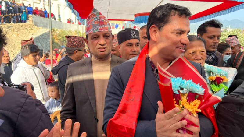 म्याग्देकाे थर्पू अस्पतालकाे स्वास्थ्यमन्त्री पाैडेलले गरे उद्घाटन